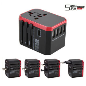 JY-305A ( Red ) 5.6A 28W Plug Adapter