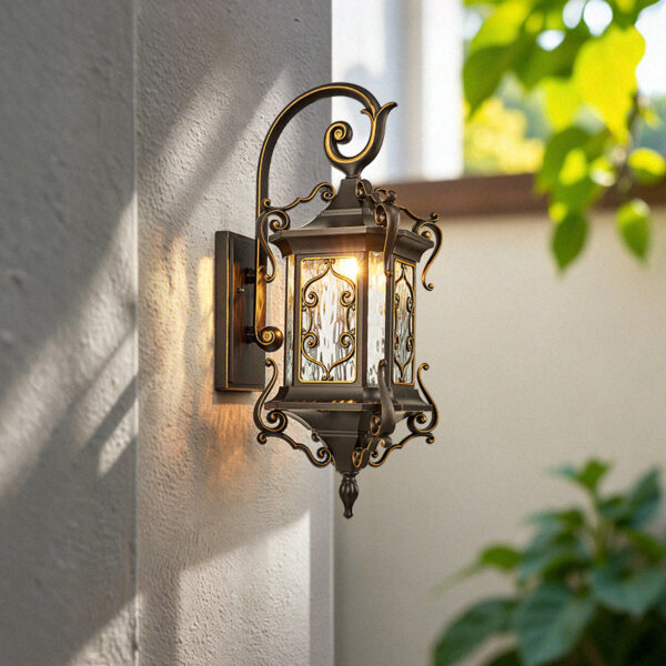 European Outdoor Wall Lamp, Waterproof, for Corridor, Courtyard and Villa Gate