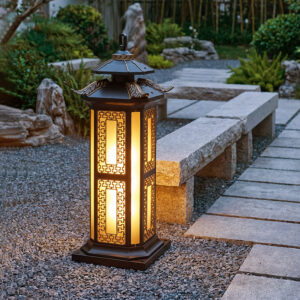 New Chinese Outdoor Lawn Light, Waterproof Courtyard and Garden Landscape Light