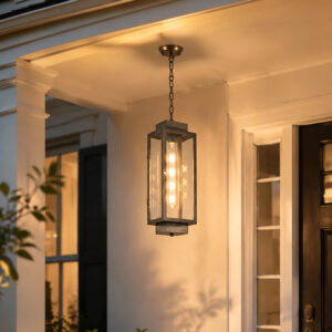 Outdoor Pendant Light, IP44 Waterproof, for Courtyard, Pavilion and Sunroom
