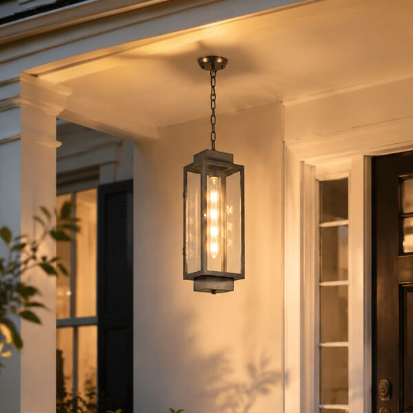 Outdoor Pendant Light, IP44 Waterproof, for Courtyard, Pavilion and Sunroom