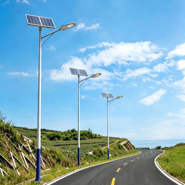 Solar Street Light Repair Kit: Pole Bracket, Anchor Cage, PV Panel and Battery