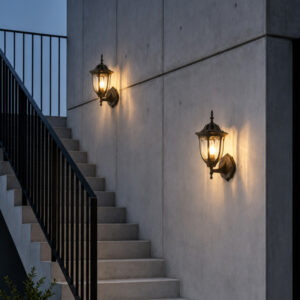 Modern American Outdoor Wall Lamp, Waterproof, for Balcony, Stairs and Villa Gate