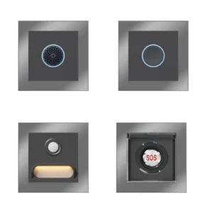 Hospital Laboratory Entrance Exit Control Automatic Door Induction Foot Pedal Switch Motion Sensor Aluminum Durable