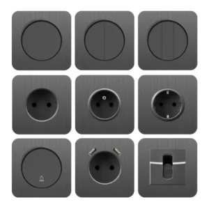 16A 250V Triple Germany EU Standard Durable Home Wall Dual Plug Charge Socket with 2 USB-A and 2 USB-C Ports IP20