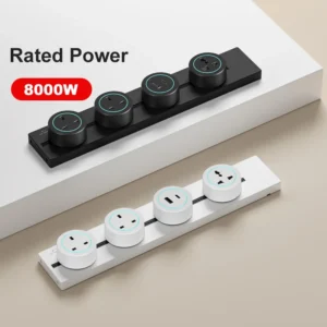 2025 32A Aluminum Wall Mounted Rail Socket with USB Ports Tamper Resistant Waterproof & Dustproof