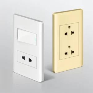 American Standard Waterproof Wall Power Outlet Socket PD 20W with 15A Type C & USB Dual Quick Charger Ports