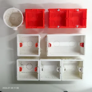 86 Adjustable International Bottom Box, Wall Switch Socket Back Box Internal Mounting Box, Electrical Socket and Accessories