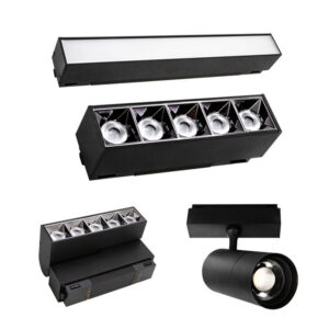Indoor Lighting Ceiling Surface Recessed Led Magnetic Track Light 48v Led Track Rail Lighting System