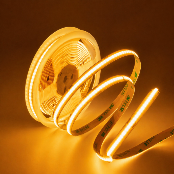 COB LED Strip Light 528 LEDs/m Super Bright 3000K 4000K 6000K Flexible LED Strip Dimmable for Large Scale Project Installation