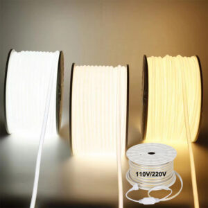 Cinta Led Strip110v 220v IP65 Waterproof Cob Led Strip Ce Rohs Flexible Tape 3000k 4000k 6000k Cob Led Strip Light