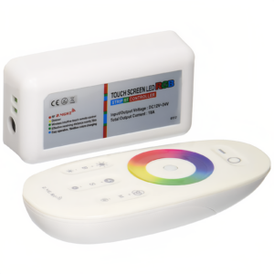 DC 12V-24V Smart Wireless RGB Strip Light Controller Touch Screen LED Dimmer With 6A Output Current RF Remote Control
