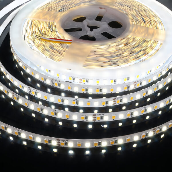 Cct Smd 2835 120 Led Strip Light Dual Color 3000k 4000k 6000k 8mm  Adjustable Cct Led Strip