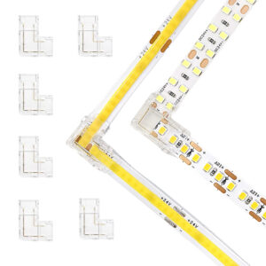 Factory Wholesale Flexible Cob LED Strip Light Corner Connectors 5mm 8mm 10mm 2/3/4 Pin Lighting Accessories