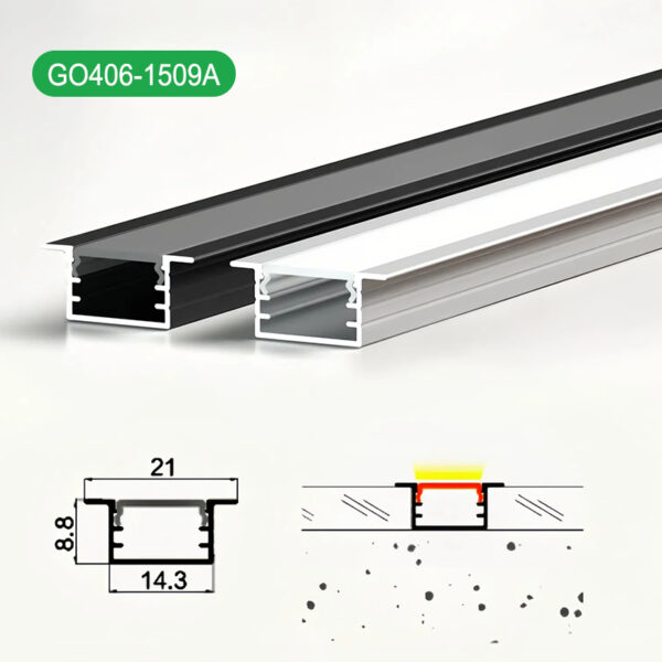 High Quality UV-resistant Led Aluminum Extrusion Profiles Corrosion-proof Led Strip Light Pure Aluminum Profile Channel