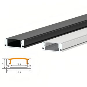 Custom Led Aluminum Profile with Diffuser for Gypsum Drywall Strip Aluminium Channel Recessed Channel Led Profile Light