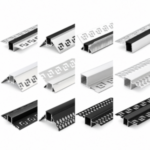 Hot Sale 1M 1.5M 2M 3M Plaster Led Strip Aluminum Profile Channel Ceiling Drywall Profile Light Aluminum Perfiles De Aluminio