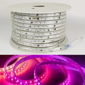 220V 5050 Driverless LED Strip 100m Roll IP65 Waterproof Rgbic Strip Lights RGB Dream Color Lighting