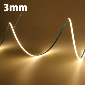 Wholesale Dotless Cob Led Strip Light 24v 12v 3mm 5mm 8mm Mini Cuttable Flexible Warm White Dimmable Smart Led Cob Strip