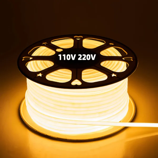 Wholesale LED Strip Light 110V 220V COB LED Strip 288leds/m IP65 PVC Flexible Light for Outdoor Lighting