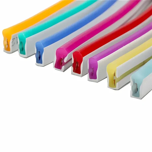 Manufacturer IP65 Flexible Neon Led Lights 24/12V Flex Soft Strip Customizable Blue/Ice Blue/Warm /White/Green/Purple/Pink