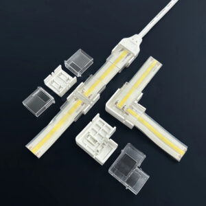 IP66 Connectors for Led Strip Quick Connect No Dark Area 2 Pin 8mm Cob Led Strip Light Connector