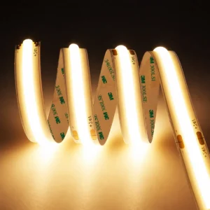 Manufacturer Wholesale Price 10m/roll 12V Led Strips 528 LEDs/m Super Bright 24V COB LED Strip Light 10mm Wide Indoor Decor