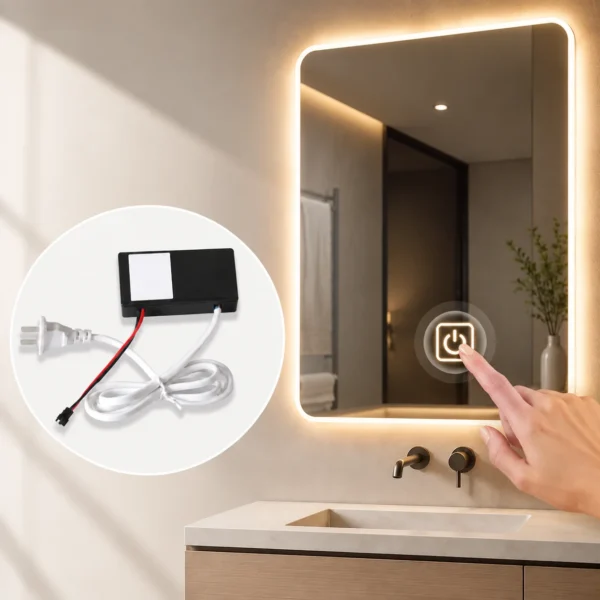 DC12V Touch Sensor Switch for LED Strip Light Cabinet Lighting Single Touch Controller for Furniture Manufacturer