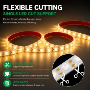 Flexible LED Wall Washer Strip Light DC24V IP65 Waterproof Architectural Lighting Solution for Landscape and Building Decoration