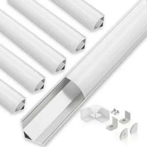 Glare Free 45 Degree LED Profile Aluminum Channel for Soft Indirect Lighting Ceiling and Architectural Lighting Solution