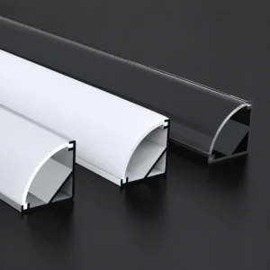Surface Mount 45° Corner Aluminum LED Channel Durable Cabinet Light Groove for Modern Home Decoration