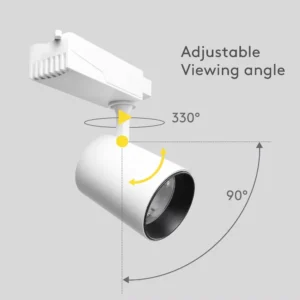 12W 25W 2/3/4 Wires LED Magnetic Track Light Spotlight Adjustable Rail Lighting Fixture for Retail Store Commercial Lighting