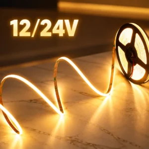 Ultra Thin 3mm 5mm COB LED Strip Light 12V 24V Warm White Cold White Flexible Tape for Cabinet Wardrobe Furniture Lighting