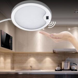 3W 12V Motion Sensor LED Puck Light for Shop Display Shelf Closet Cupboard Kitchen
