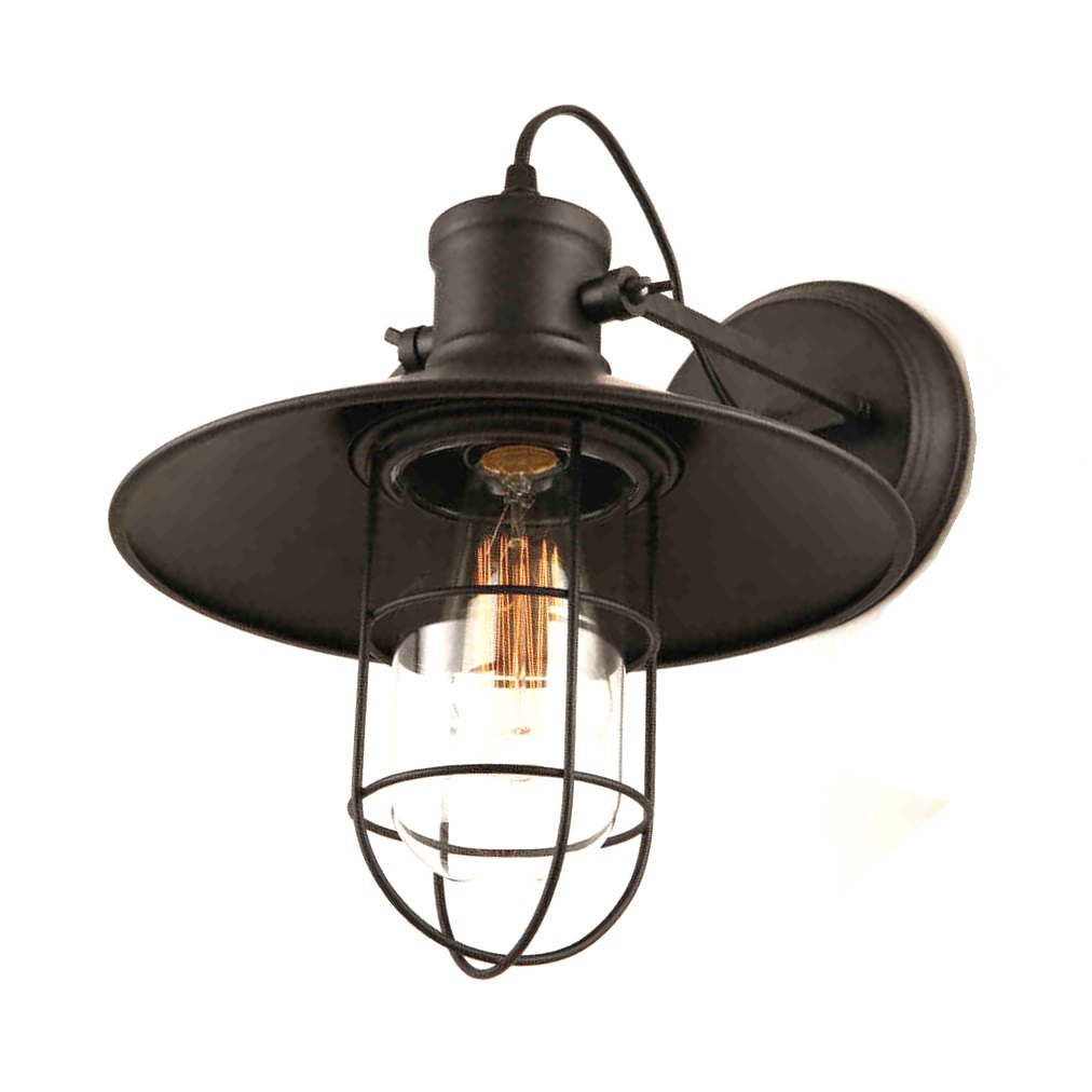 Iron Vintage Industrial Loft Rustic Wall Sconce Light Outdoor Wall Lamp Fixture