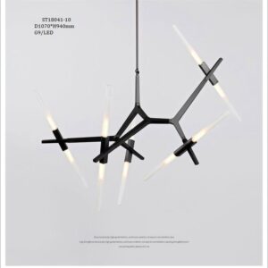 Wholesale Elegant Antler Wrought Iron Chrome Chandelier for Farmhouse