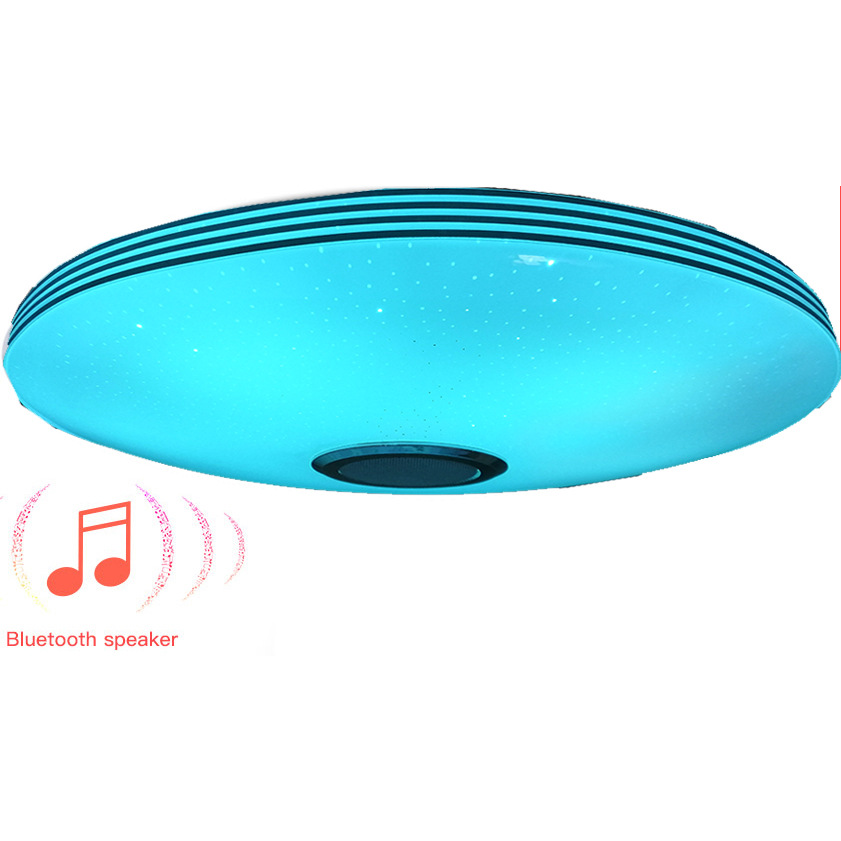 Shinetime 60W LED Ceiling Light RGB Music Speaker Dimmer APP Remote Control Lamp