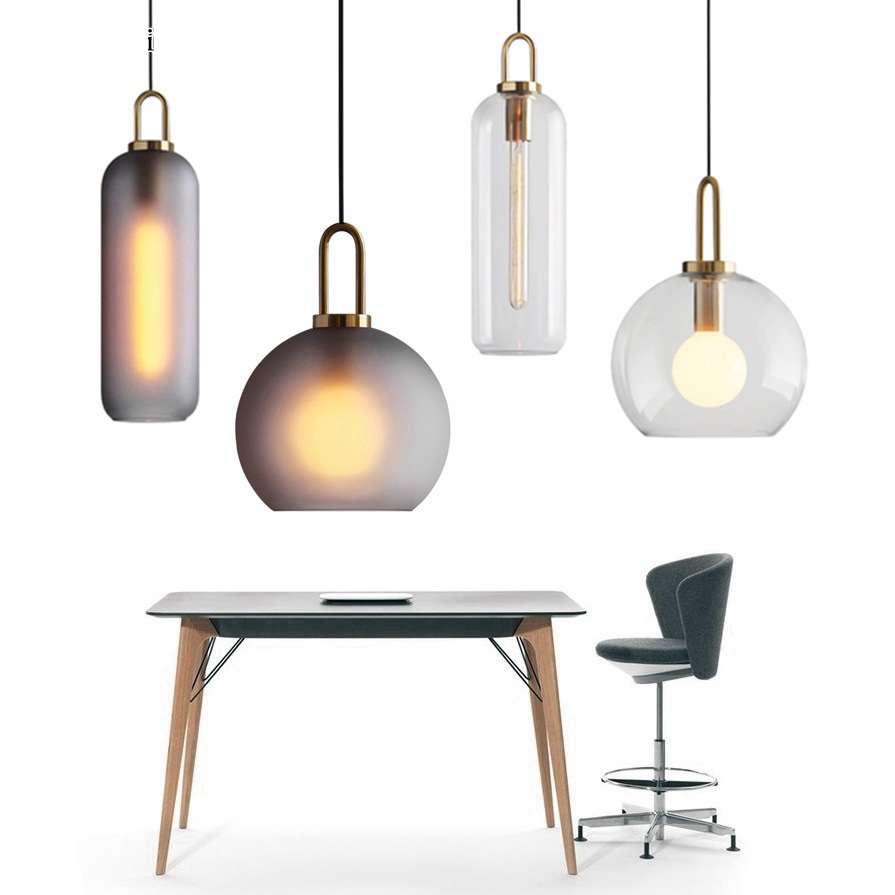 Glass Mirror Ball Ceiling Pendant Light Modern Lamp Chandelier