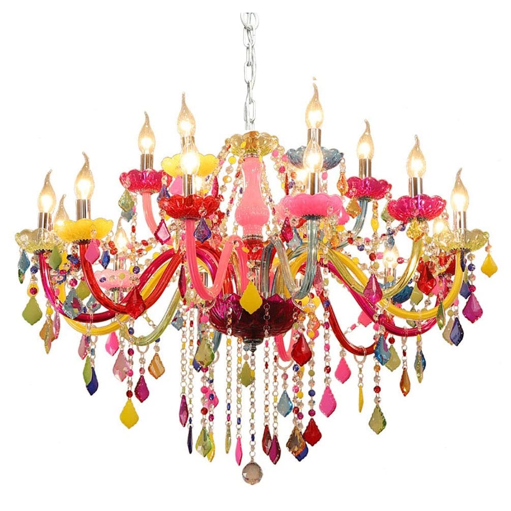 5,6,8 Arms Decorative Colorful Macarons Chandelier Bohemia Chandelier
