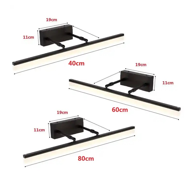 Customizable 67CM LED Bathroom Vanity Lights Bathroom Crystal Wall Lighting Fixtures Make up Mirror Front Light Wall Sconces