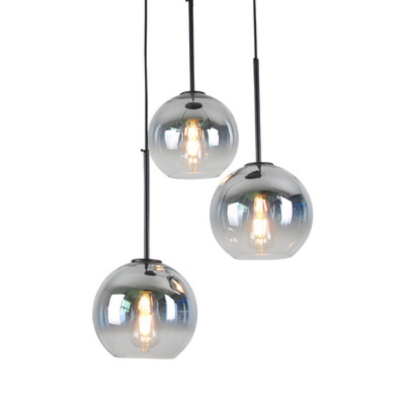 Loft Modern Pendant Light Silver Gold Glass Ball Hanging Lamp Kitchen Light Fixture Dining Living Room Luminaire