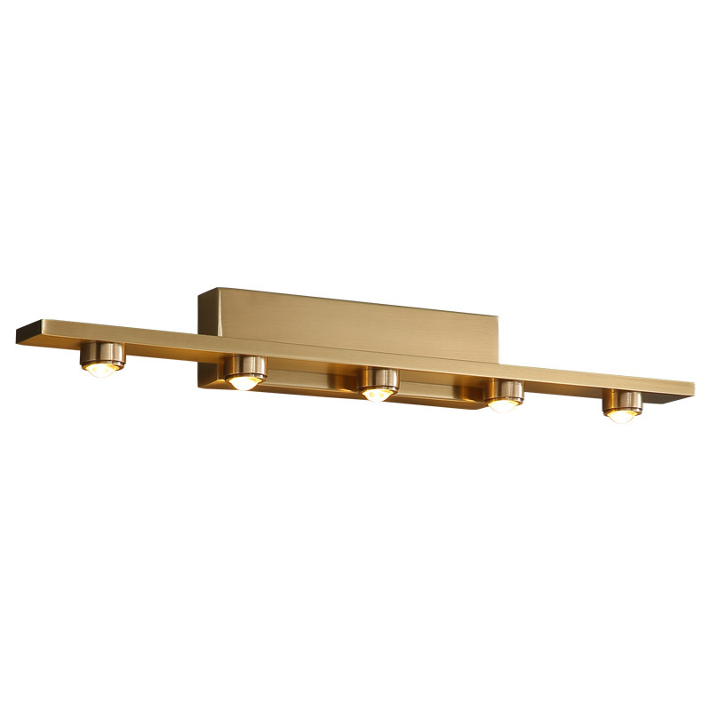 Modern Copper Luxury LED Mirror Light Indoor Porch Corridor Deco Long Wall Lights New Dresser Washbasin Bathroom Lamp