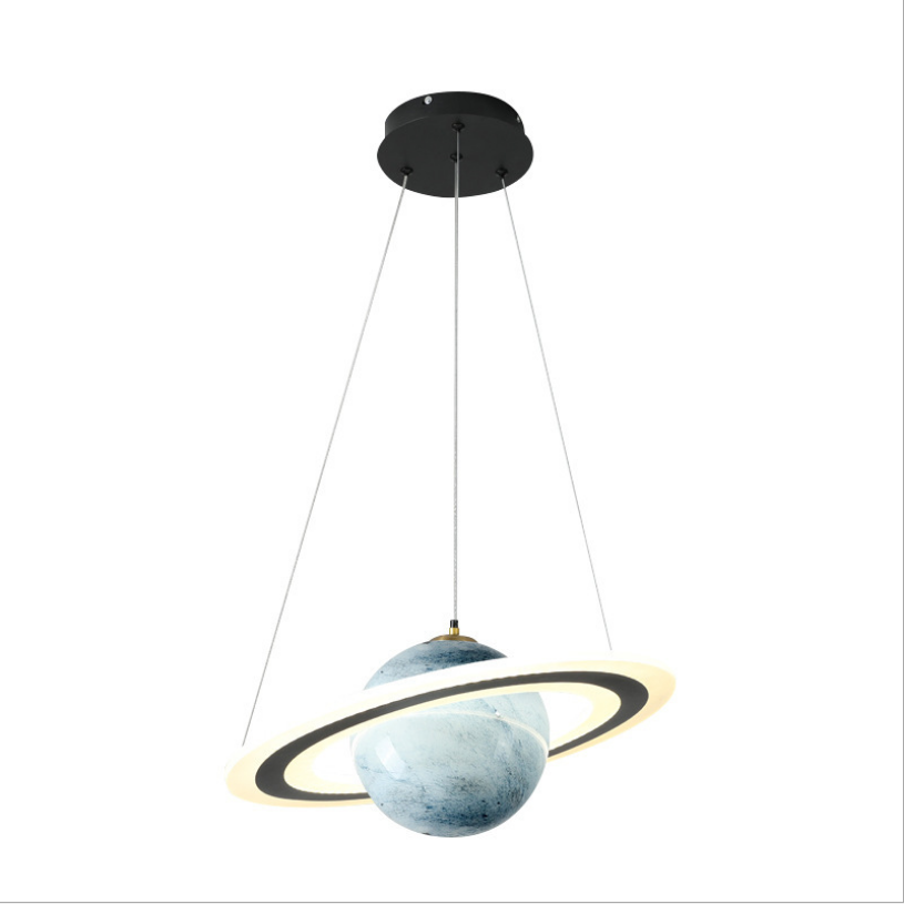 Creative Nordic Children's Room Bedroom Lamp Boy Girl Room Light Planet Earth Kids Chandelier