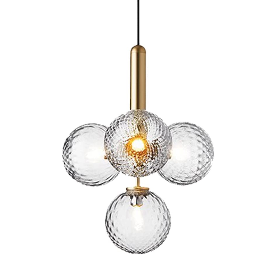 4 Ball Modern Flush Mount Crystal Circular Ring Shaped Chandelier