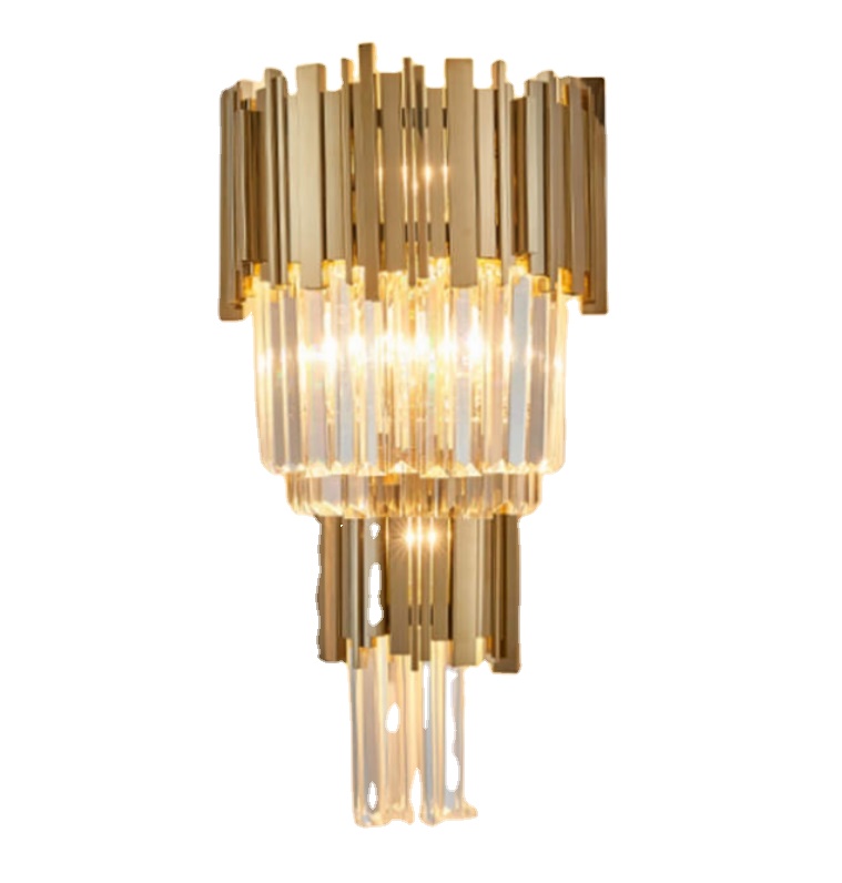 Modern Crystal Wall Light Indoor, K9 Crystal LED Contemporary Style Lighting Wall Light