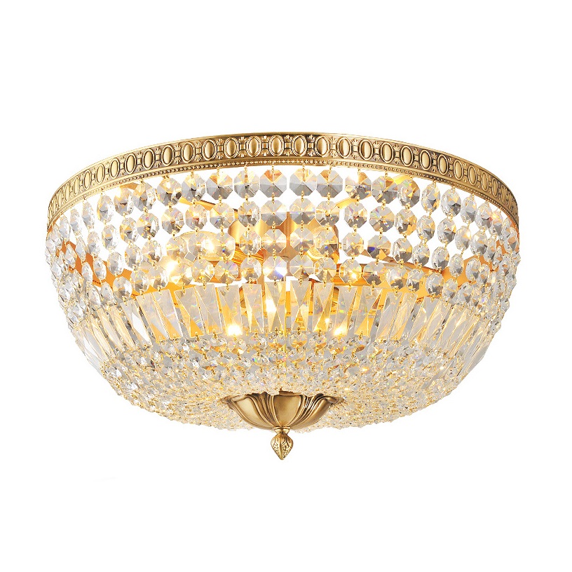 Modern Industrial Ceiling Chandeliers Light,Simple Crystal Pendant Lighting for Living Room Dining Room Bedroom-Chrome 30cm