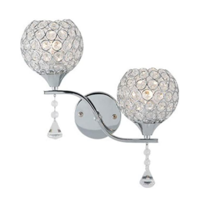 Double Head Crystal Lighting, Modern Crystal Sconce Fixture Home Decoration