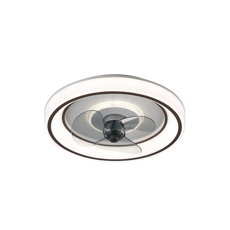 Modern Bedroom Ceiling Fan Light Hidden Electric Fan Mute Smart Remote Control Integrated Electric Fan Light