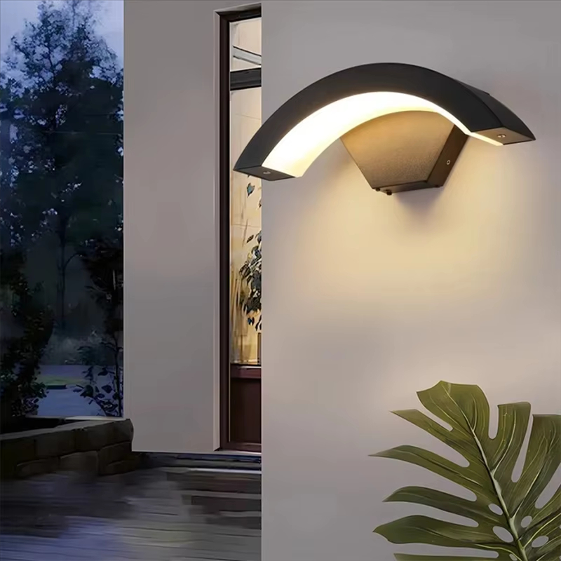 220V/110v Modern Exterior Mounted Outdoor Decoration Indoor Fixtures IP65 Led Outside Wall Lamp Light for Home