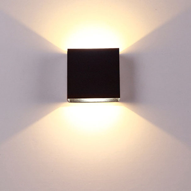 Stock Available up and Down Waterproof IP65 COB 12W LED Wall Lamp Aluminum Adjustable Decoration Wall Mounted Garden Porch Light